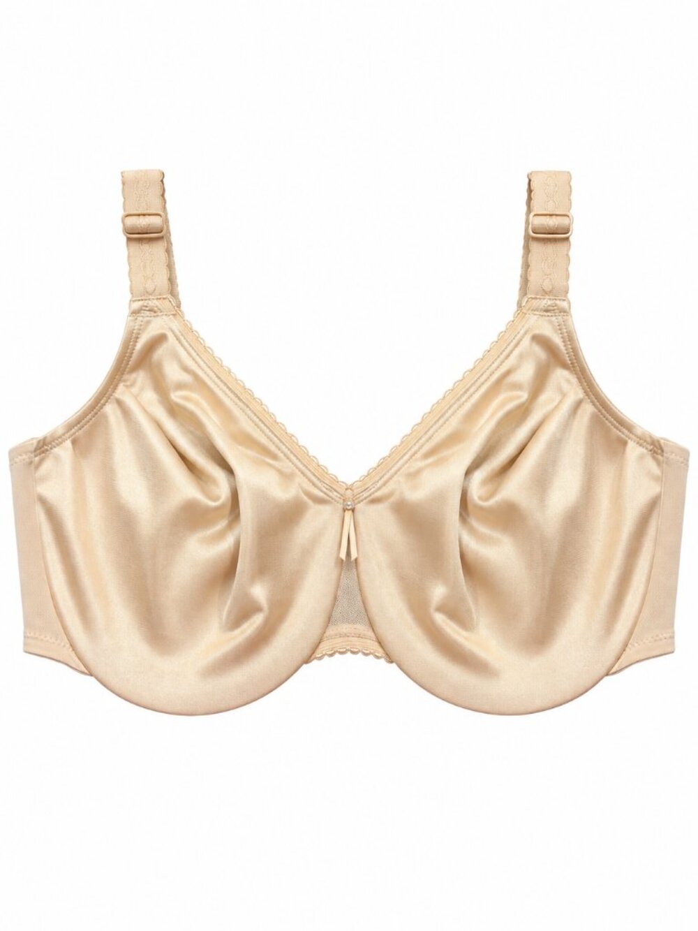 Wacoal 857109 Simple Shaping Minimizer Underwire Bra 40D Beige Satin NWOT